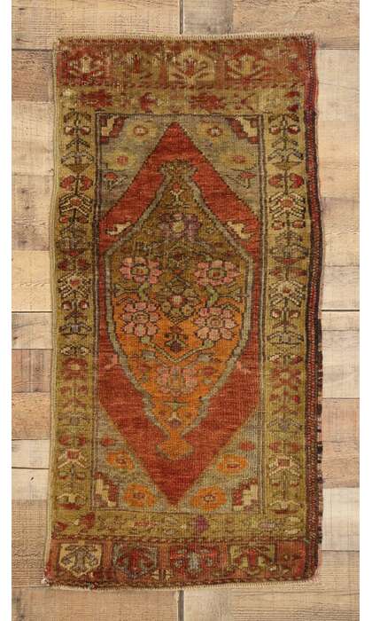 2 x 3 Vintage Turkish Yastik Rug 51503