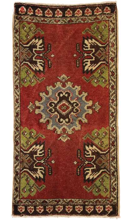 2 x 3 Vintage Turkish Yastik Rug 51508