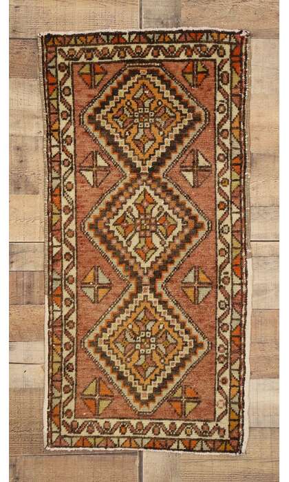 2 x 3 Vintage Turkish Yastik Rug 51814