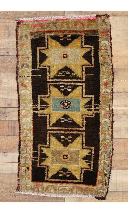 2 x 3 Vintage Turkish Yastik Rug 51819