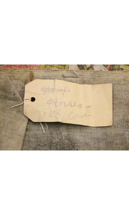 5 x 16 18th Century Antique Indian Medieval Tapestry after the Battle of Karnal in 1739