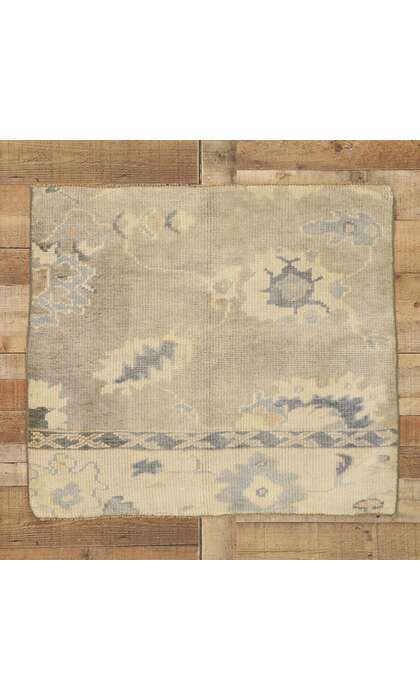 3 x 3 Modern Wagireh Oushak Rug 76716