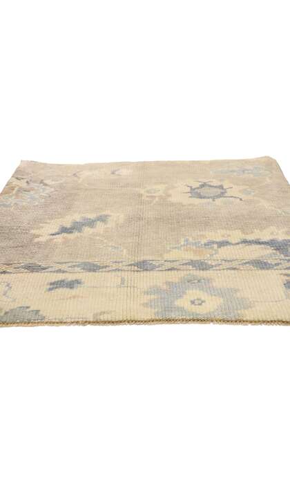 3 x 3 Modern Wagireh Oushak Rug 76716