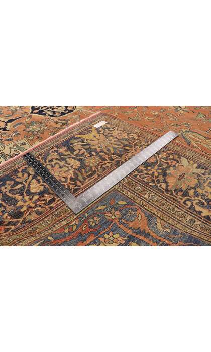 11 x 13 Antique Persian Farahan Rug 76780