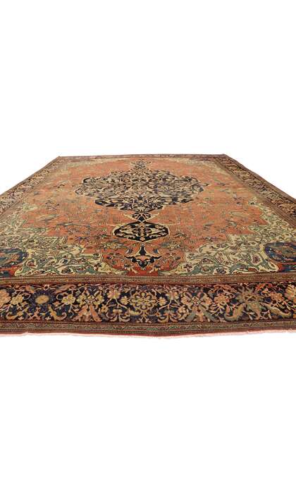 11 x 13 Antique Persian Farahan Rug 76780