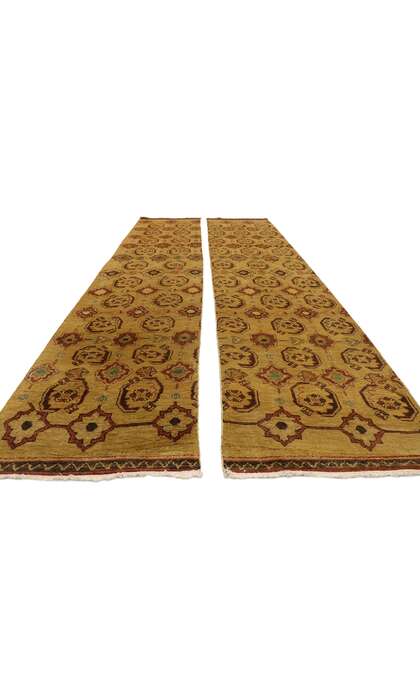 2 x 12 Vintage Turkish Oushak Rug 50463