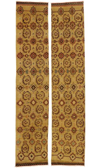 2 x 12 Vintage Turkish Oushak Rug 50464