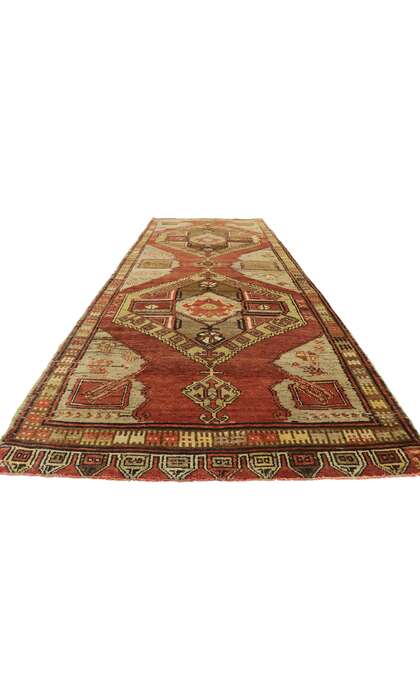 5 x 13 Vintage Turkish Oushak Rug 50644