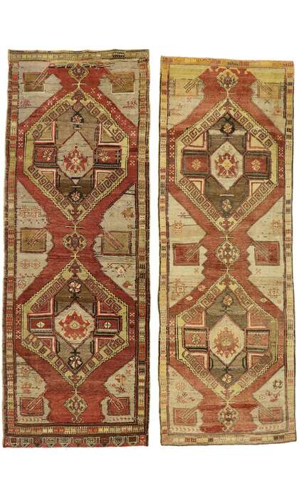 4 x 12 Vintage Turkish Oushak Rug 50645