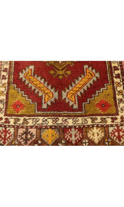 1 x 3 Vintage Turkish Yastik Rug 51834