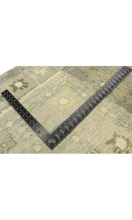3 x 11 Gray Turkish Oushak Runner 52816