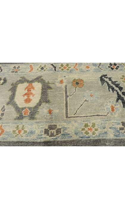 9 x 12 Earth-Tone Turkish Oushak Rug 52829