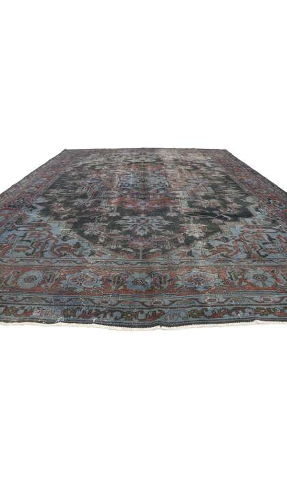 10 x 13 Antique Turkish Heriz Rug 52839