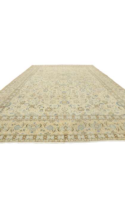 9 x 13 Antique Persian Kashan Rug 52843