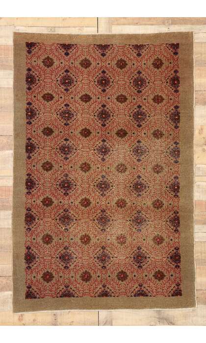 4 x 6 Vintage Turkish Sivas Rug 52853