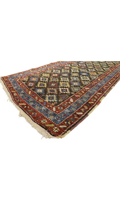 3 x 14 Antique Persian Kurdish Rug 73255