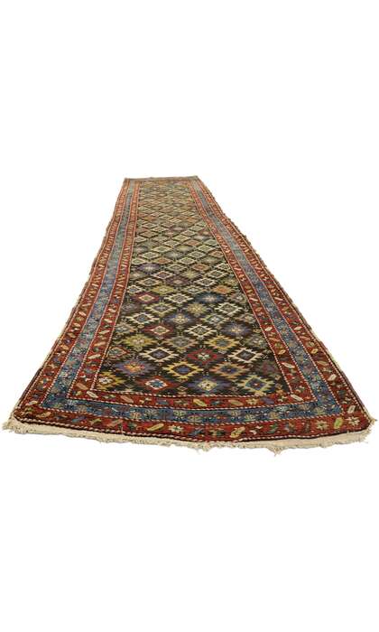 3 x 14 Antique Persian Kurdish Rug 73255