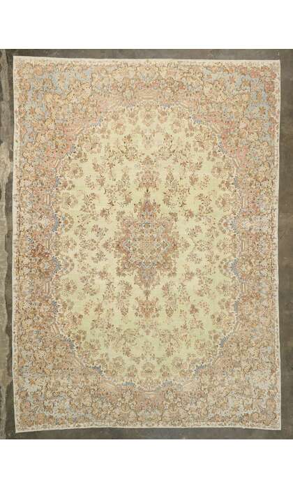 12 x 17 Antique Persian Kerman Rug 73493