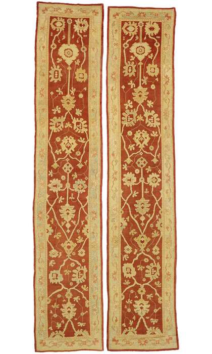 4 x 21 Antique Turkish Oushak Rug 73535