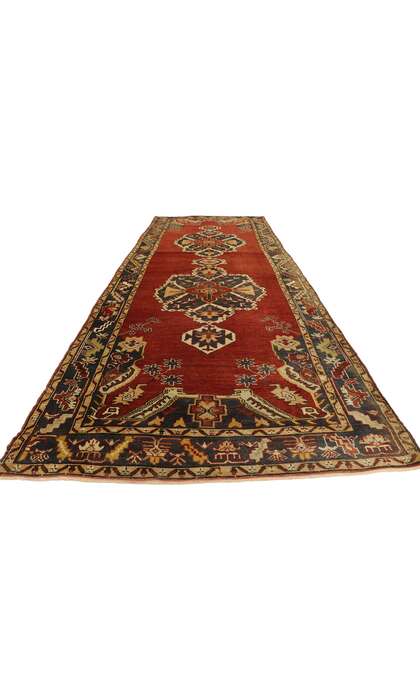 4 x 12 Vintage Turkish Oushak Rug 73738