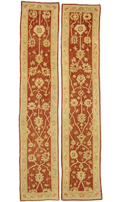 4 x 21 Antique Turkish Oushak Rug 74233