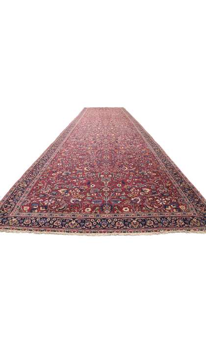 6 x 22 Antique Persian Mashhad Rug Runner 74286
