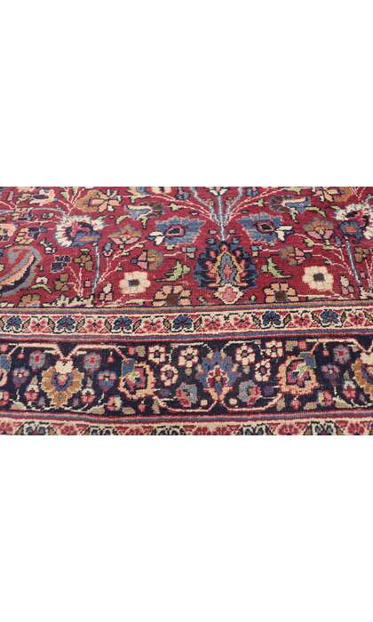 6 x 22 Antique Persian Mashhad Rug Runner 74286