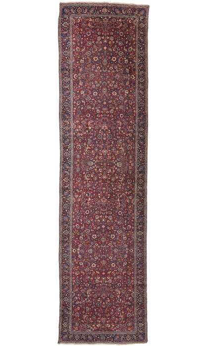 5 x 21 Antique Persian Mashhad Rug Runner 74289