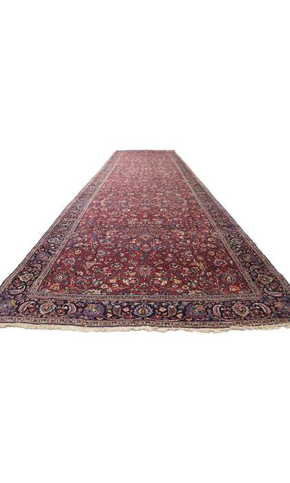 5 x 21 Antique Persian Mashhad Rug Runner 74289