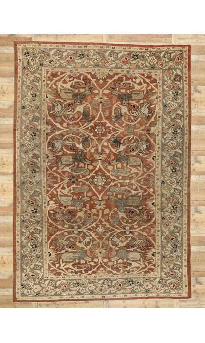 10 x 15 Late 19th Century Antique Persian Sultanabad Rug 74840