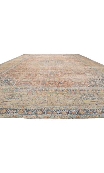 15 x 22 Antique Persian Tabriz Rug 76692