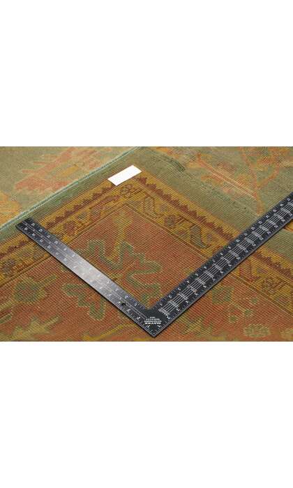 11 x 12 Antique Green Turkish Oushak Rug 76747