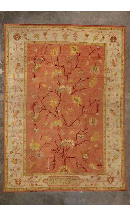 12 x 16 Antique Turkish Oushak Rug 77092