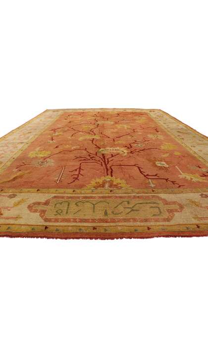 12 x 16 Antique Turkish Oushak Rug 77092