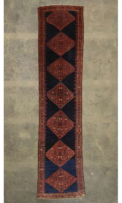 4 x 16 Antique Persian Kurdish Rug 77151