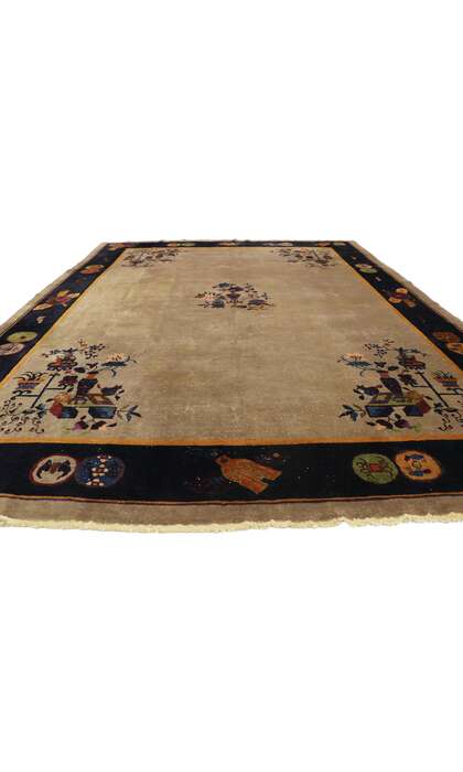 9 x 12 Antique Chinese Peking Rug 77407