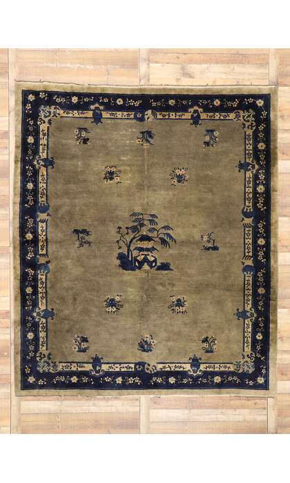 8 x 10 Antique Chinese Peking Rug 77408