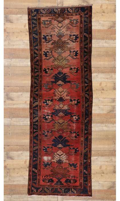 3 x 10 Antique Hamadan Rug 77409