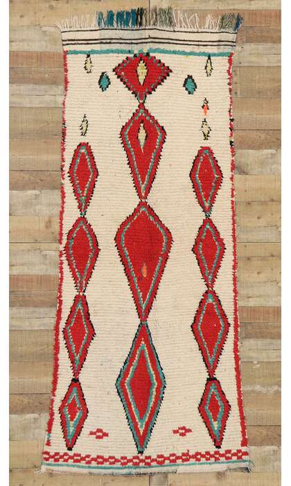 3 x 7 Vintage Moroccan Azilal Rug 205873 x 7 Vintage Moroccan Azilal Rug 20587