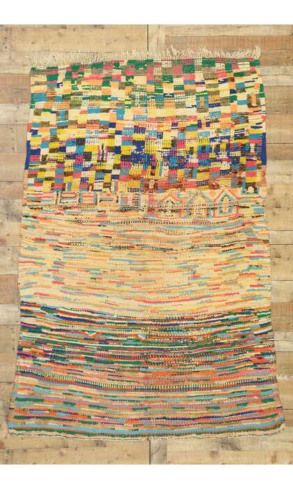 5 x 7 Vintage Boujad Moroccan Rug 21006