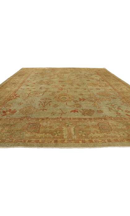 9 x 12 Turkish Oushak Rug 50369 floor