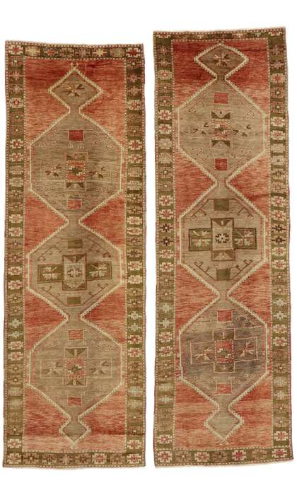4 x 12 Vintage Turkish Oushak Rug 50442