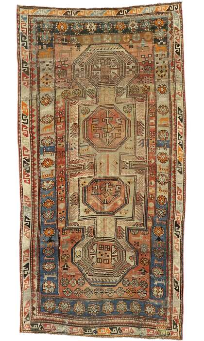 5 x 9 Antique Caucasian Kazak Rug 51667