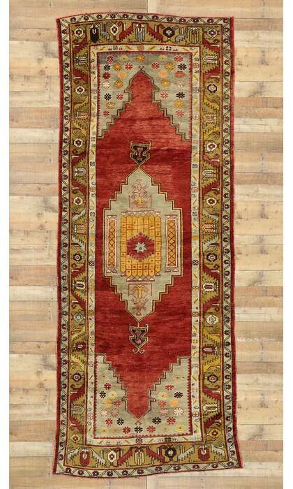 5 x 12 Vintage Turkish Oushak Rug 51716