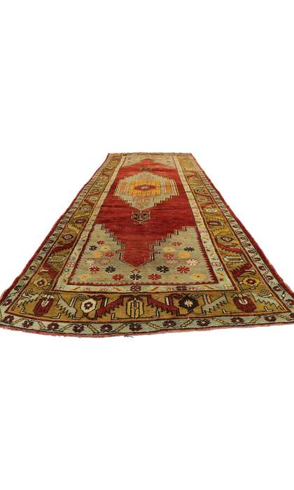 5 x 12 Vintage Turkish Oushak Rug 51716