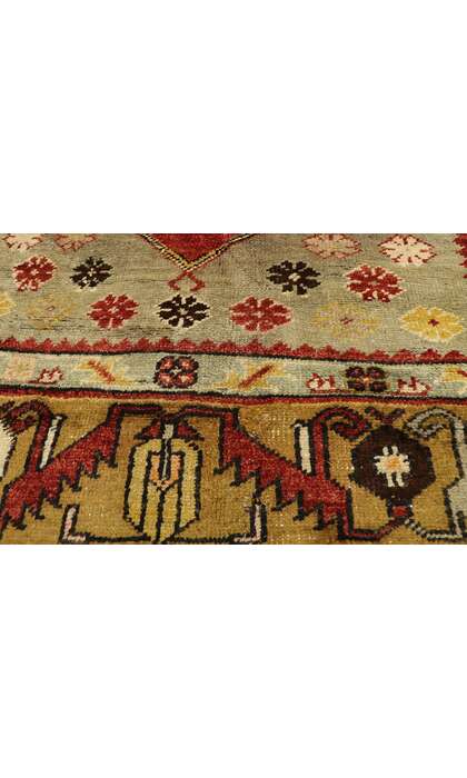 5 x 12 Vintage Turkish Oushak Rug 51716