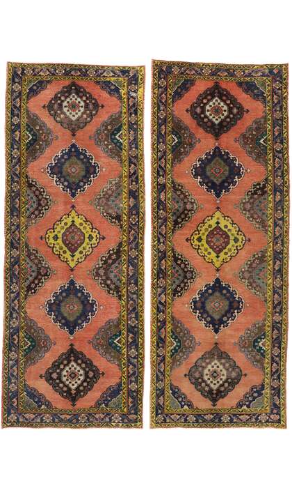5 x 13 Vintage Turkish Oushak Rug Runner 51790