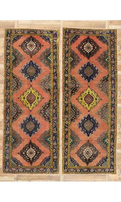 5 x 13 Vintage Turkish Oushak Rug Runner 51790