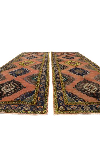 5 x 13 Vintage Turkish Oushak Rug Runner 51790
