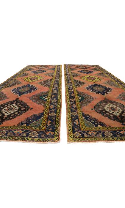 5 x 13 Vintage Turkish Oushak Rug Runner 51791